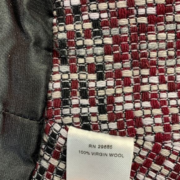 Pendleton Blazer Woolen Mills Virgin Wool Geometric Career Classic Size 8 - Picture 7 of 10